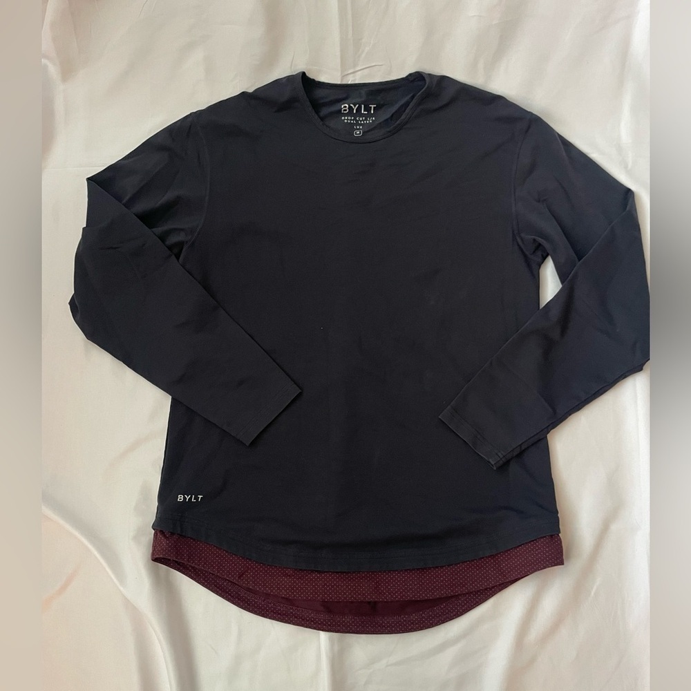 BYLT Drop Cut Lux Long Sleeve Dual Layer Shirt